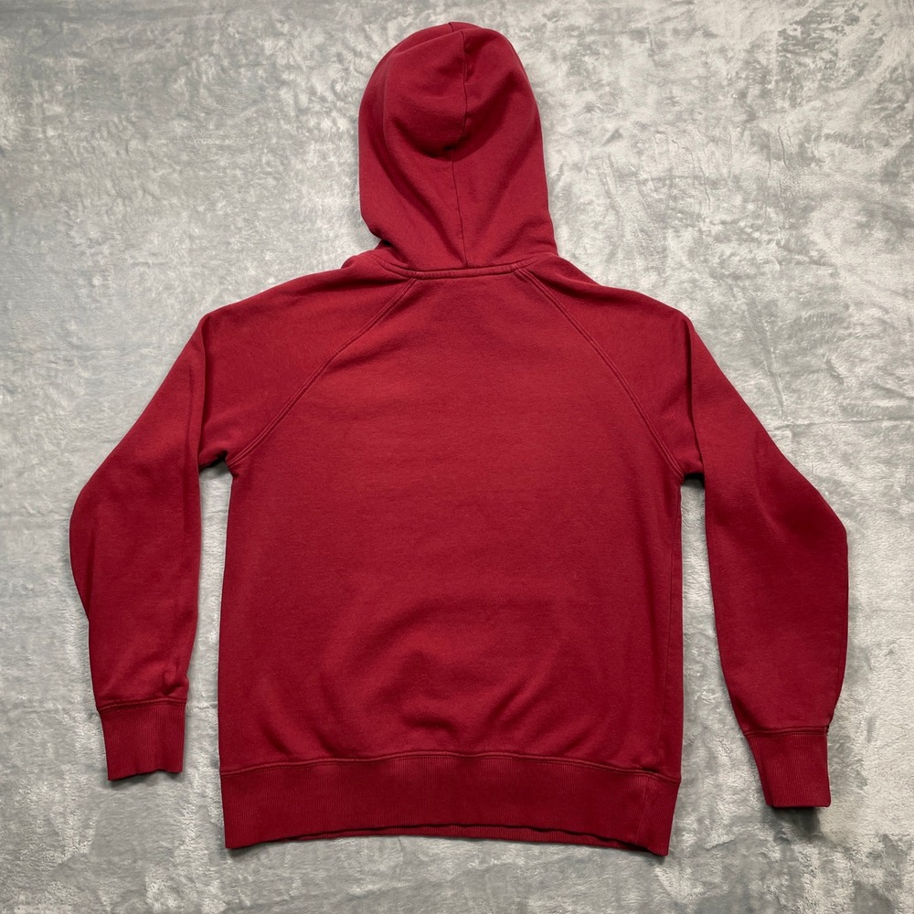 The North Face Hoodie Women Small Burgundy Half Dome Logo Pullover Sweatshirt - Picture 10 of 10